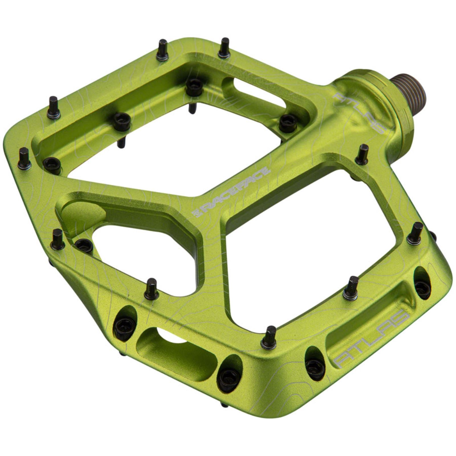 Race Face Atlas Platform Bike Pedals - Green - Pair [MPN: PD22ATLASGRN]_1348443