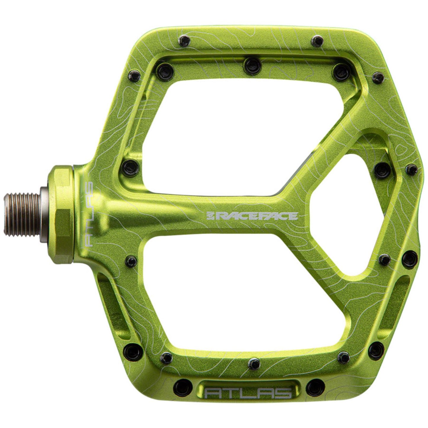 Race Face Atlas Platform Bike Pedals - Green - Pair [MPN: PD22ATLASGRN]_1348444
