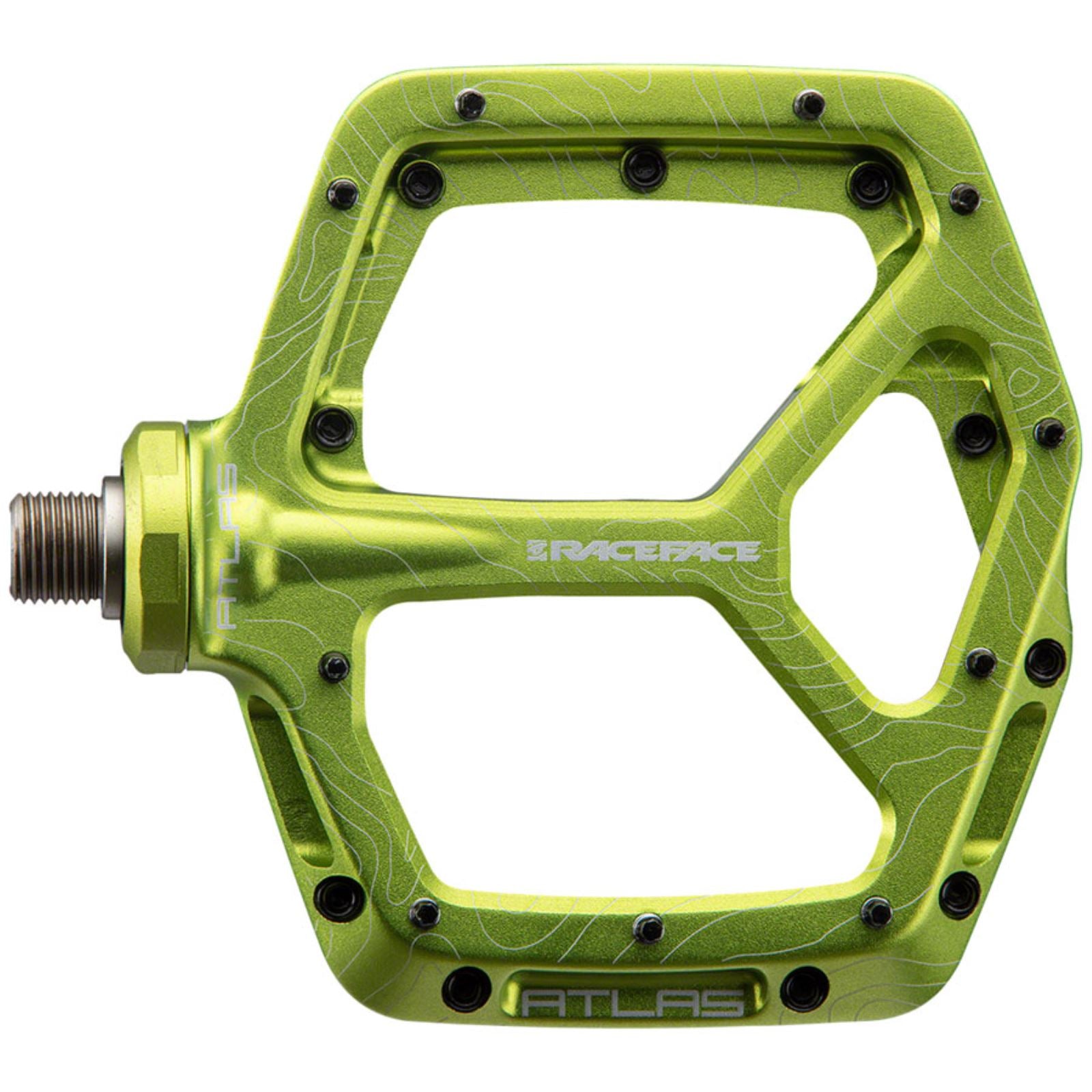 Race Face Atlas Platform Bike Pedals - Green - Pair [MPN: PD22ATLASGRN]_1348444