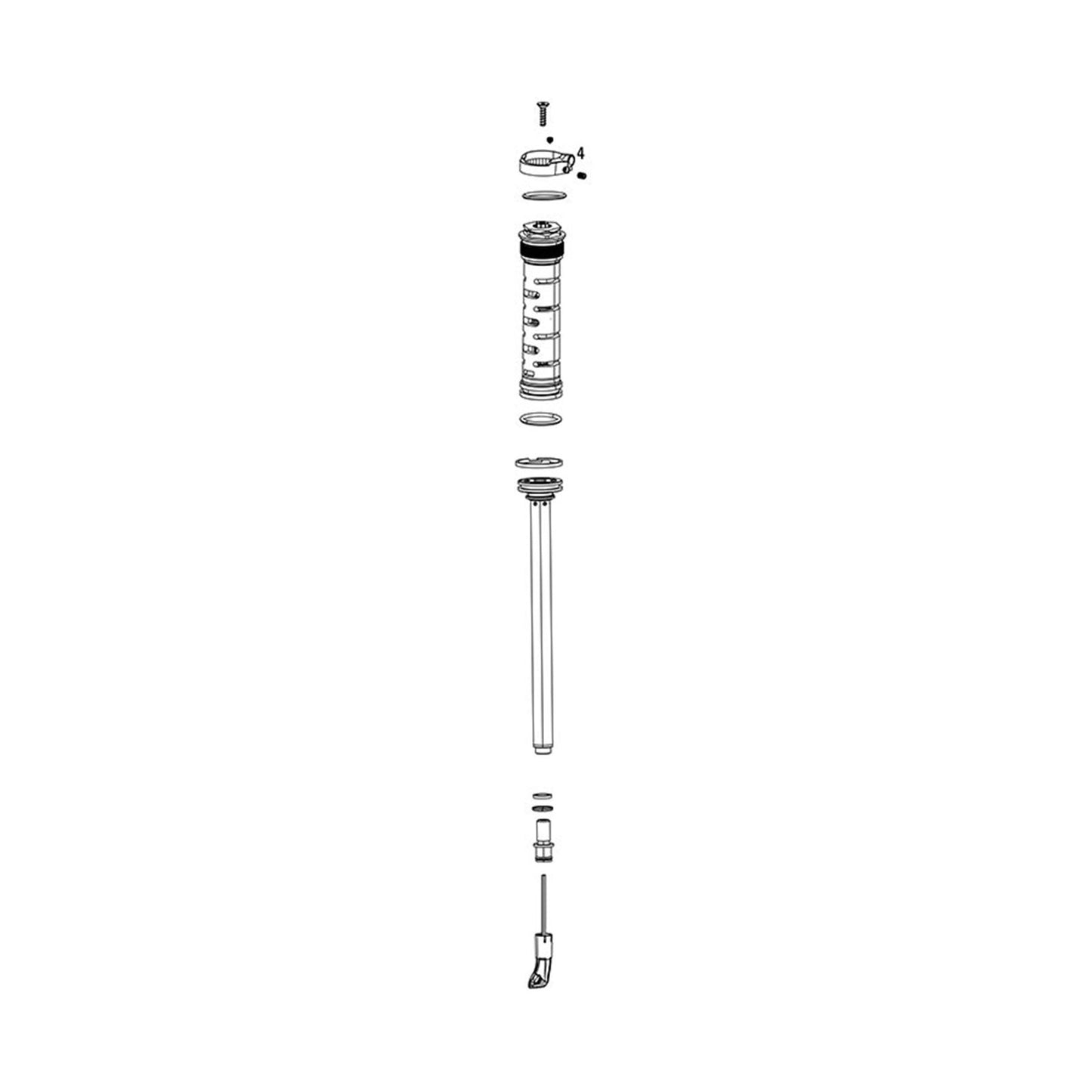 RockShox Fork Damper Assembly - Remote 10mm Moco RL 80-120mm 11.4018.104.034_1126857
