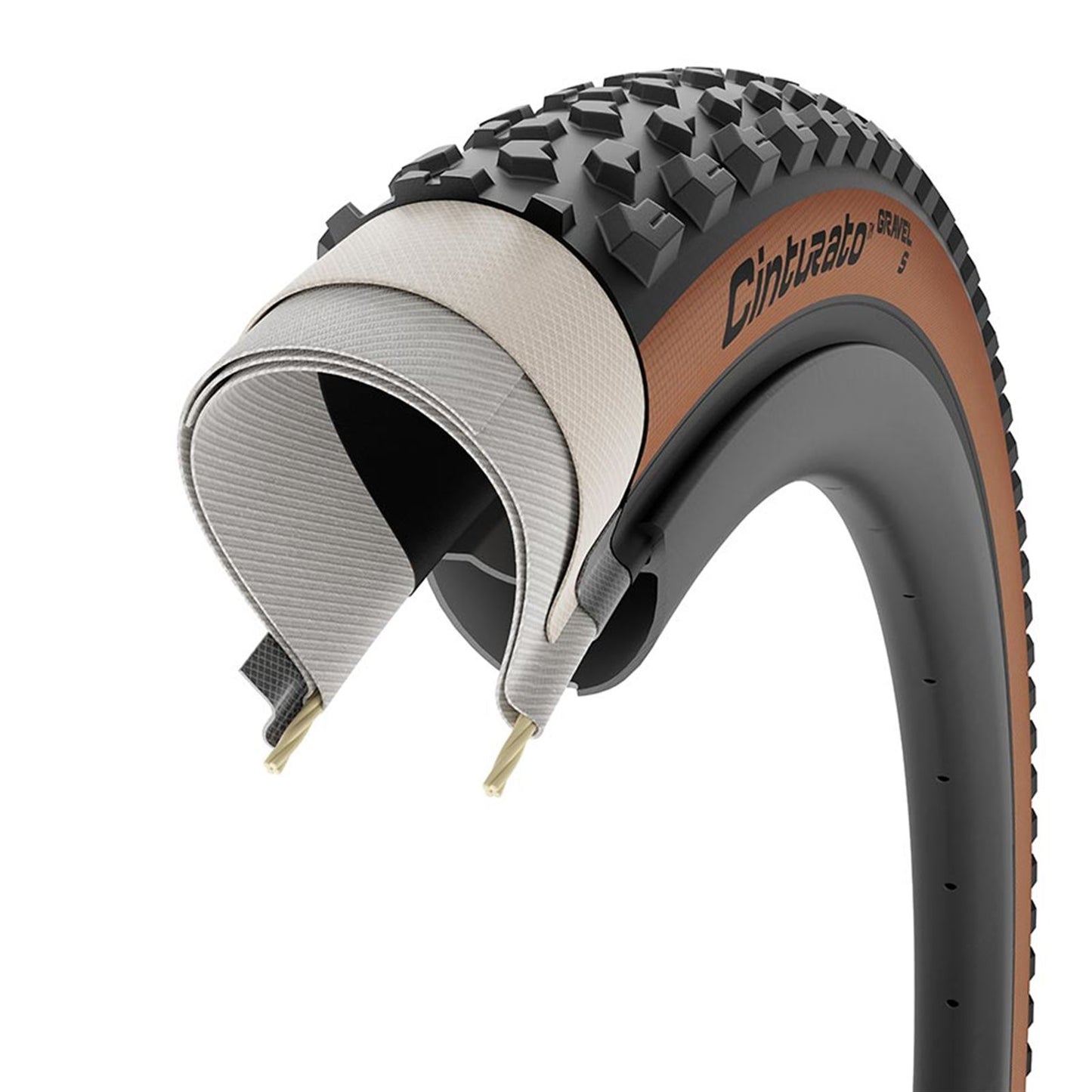 Pirelli - Bicycle Cinturato Gravel Tire 700x50C Tanwall 4162300_1127612