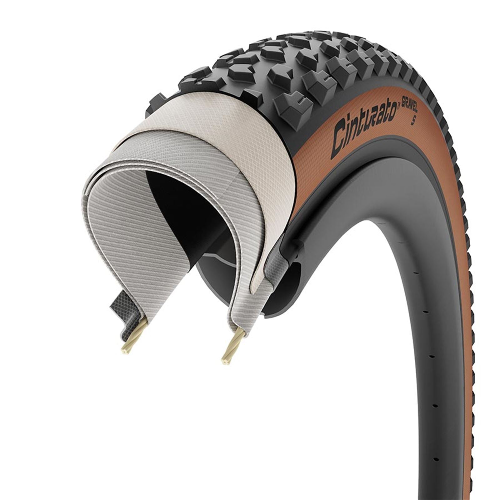 Pirelli - Bicycle Cinturato Gravel Tire 700x50C Tanwall 4162300_1127612