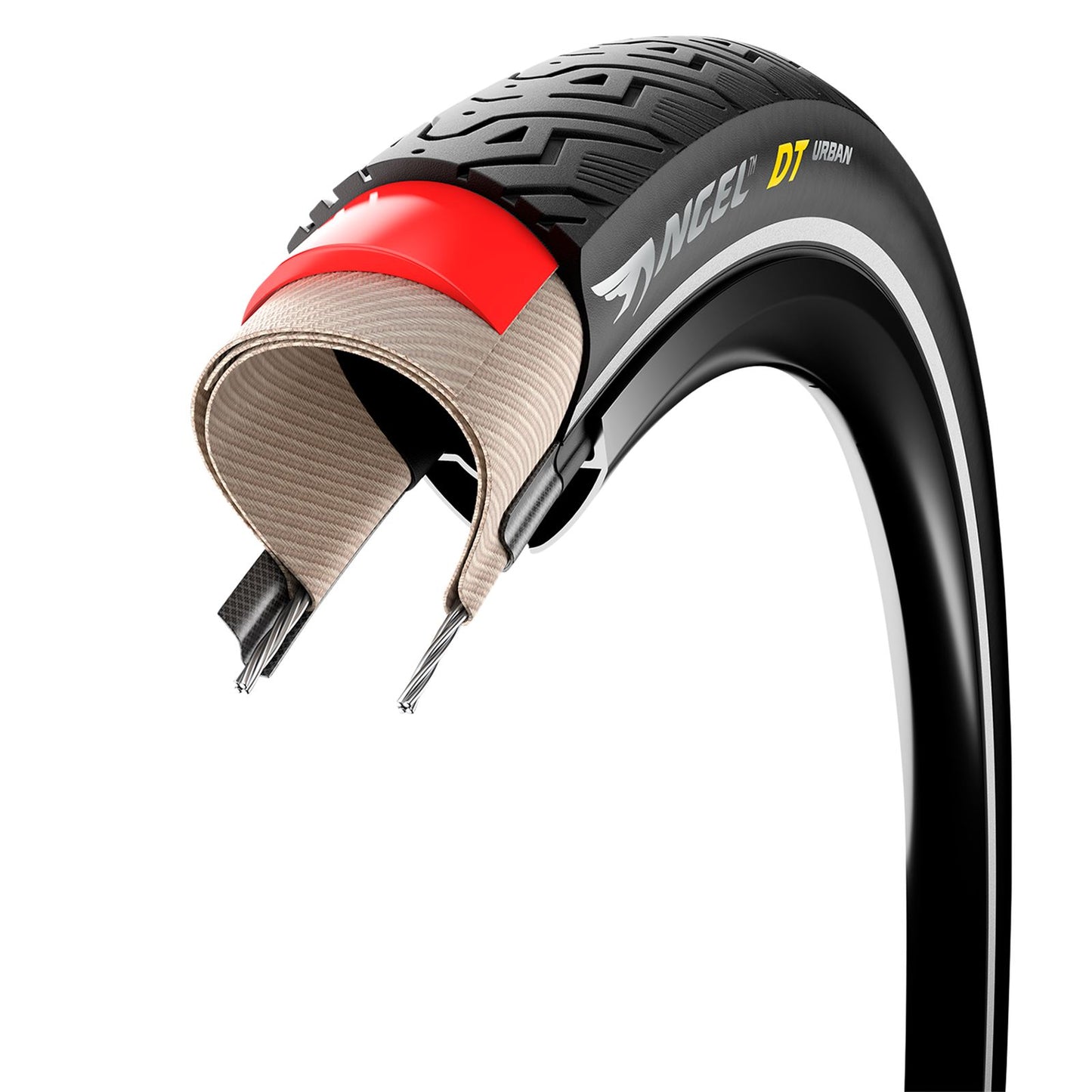 Pirelli - Bicycle Angel DT Urban Hybrid Bike Tire 700x42C - Black 4126100_1133640