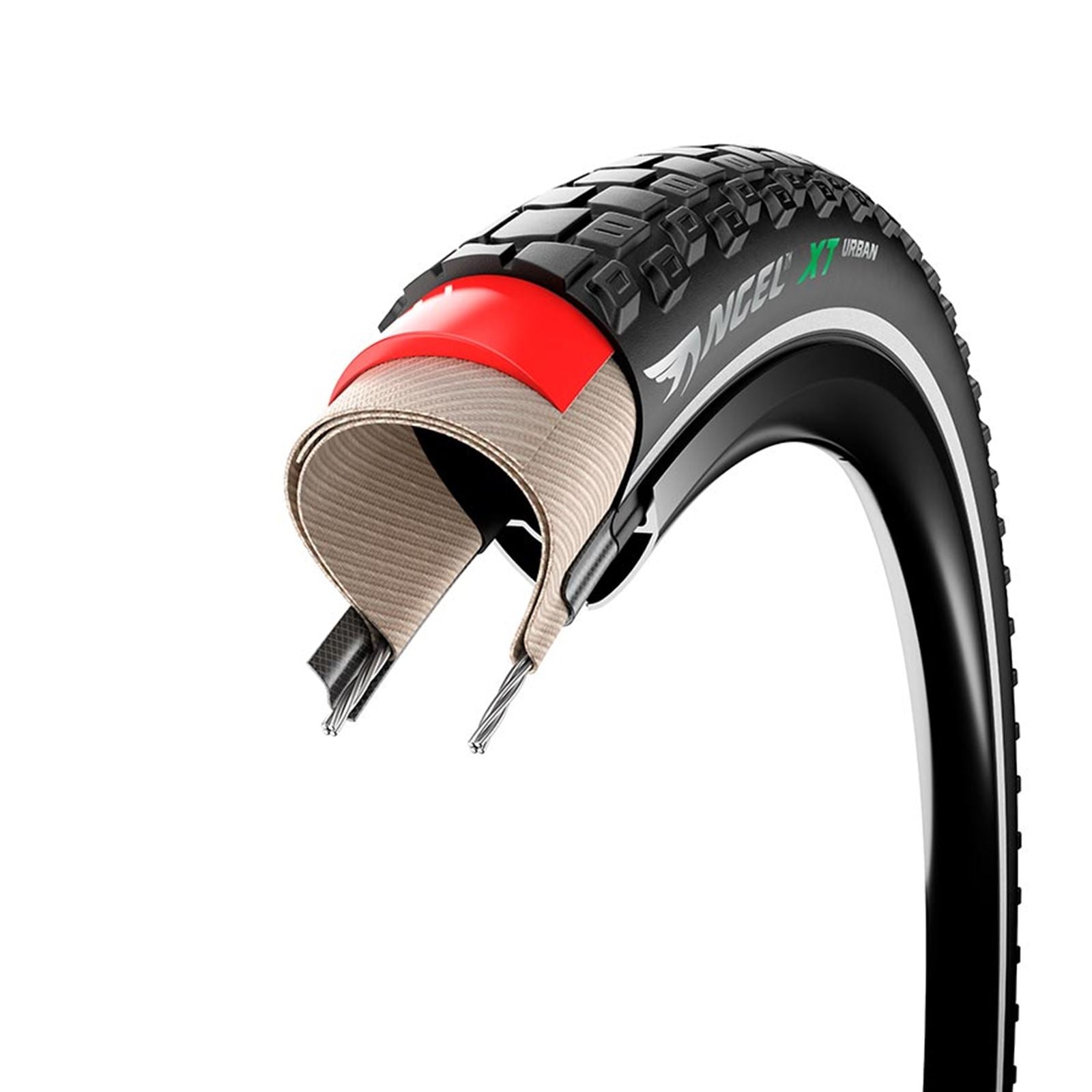 Pirelli - Bicycle Angel XT Urban Hybrid Bike Tire 700x47C - Black 4128200_1127772