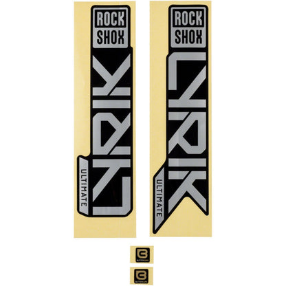 RockShox Decal Kit for Lyrik Ultimate Matter Silver for High Gloss Black 11.4018.105.059_1356384