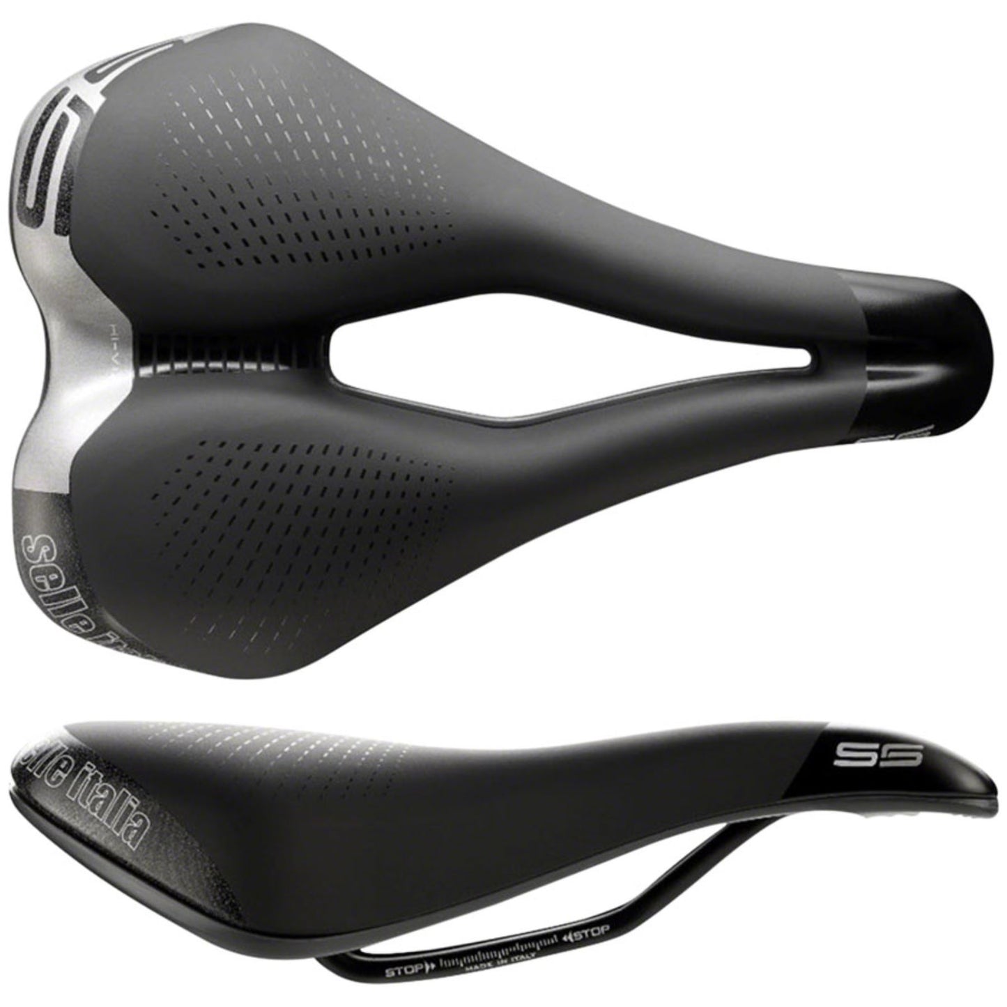 Selle Italia Max S 5 Superflow Bike Saddle 255 x 180mm - Unisex - Black [MPN: 094L901MEC001]_1293948