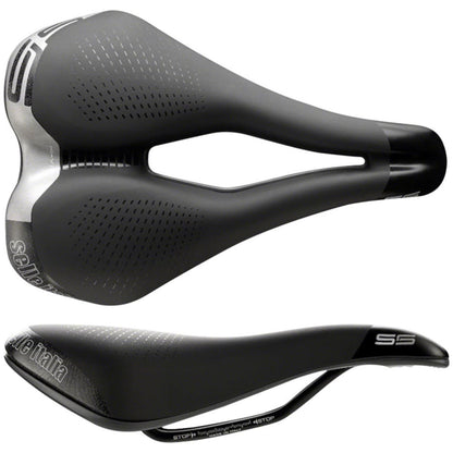 Selle Italia Max S 5 Superflow Bike Saddle 255 x 180mm - Unisex - Black [MPN: 094L901MEC001]_1293948