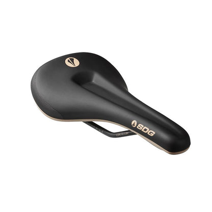 SDG Components V3 MAX Lux-Alloy Saddle 260 x 140mm Black/Tan OPEN BOX [MPN: 06324]_1999632