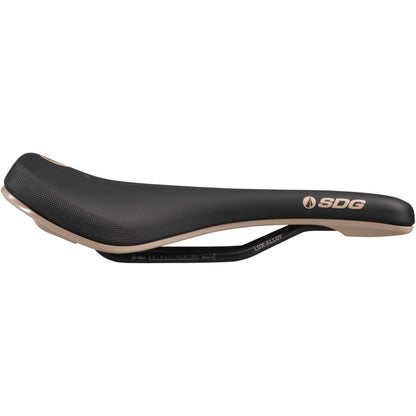 SDG Components V3 MAX Lux-Alloy Saddle 260 x 140mm Black/Tan OPEN BOX [MPN: 06324]_1999638