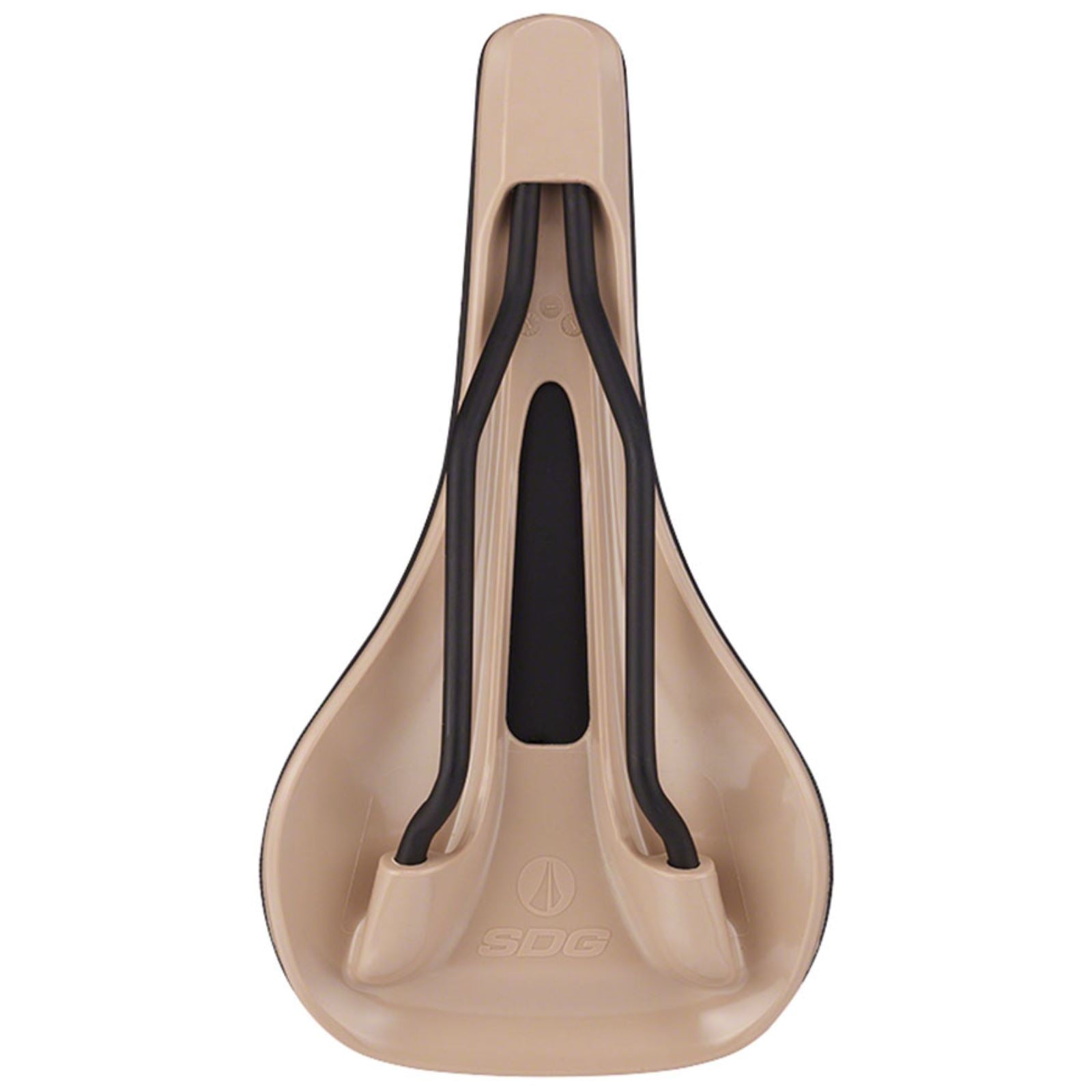 SDG Components V3 MAX Lux-Alloy Saddle 260 x 140mm Black/Tan OPEN BOX [MPN: 06324]_1999640