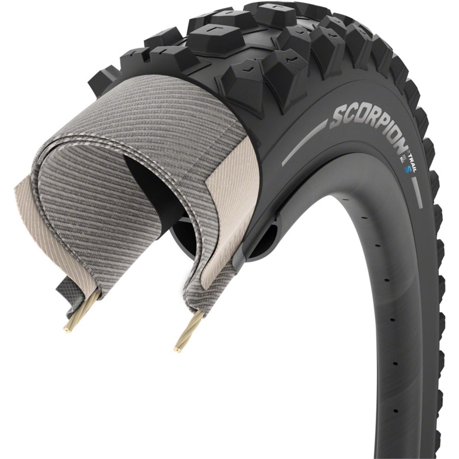 Pirelli - Bicycle Scorpion Trail S Mountain Bike Tire - 29''x2.40 60TPI - Black 4227200_1357695