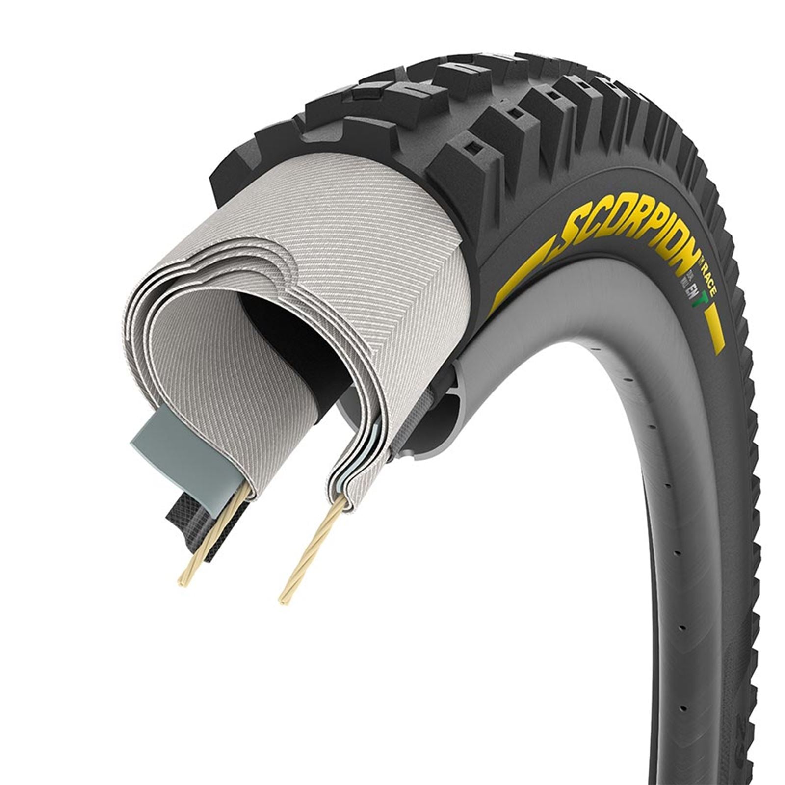 Pirelli - Bicycle Scorpion Race Enduro T Mountain Tire - 27.5x2.5 - 60TPI - Black 4191300_1129146