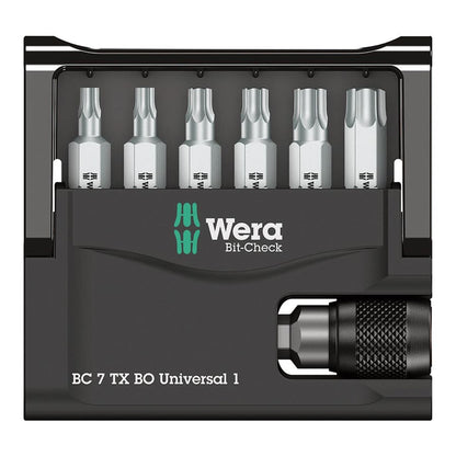 Wera Bit-Check 7 : Torx BO - 1/4'' Hex [MPN: 05056158001]_1129571