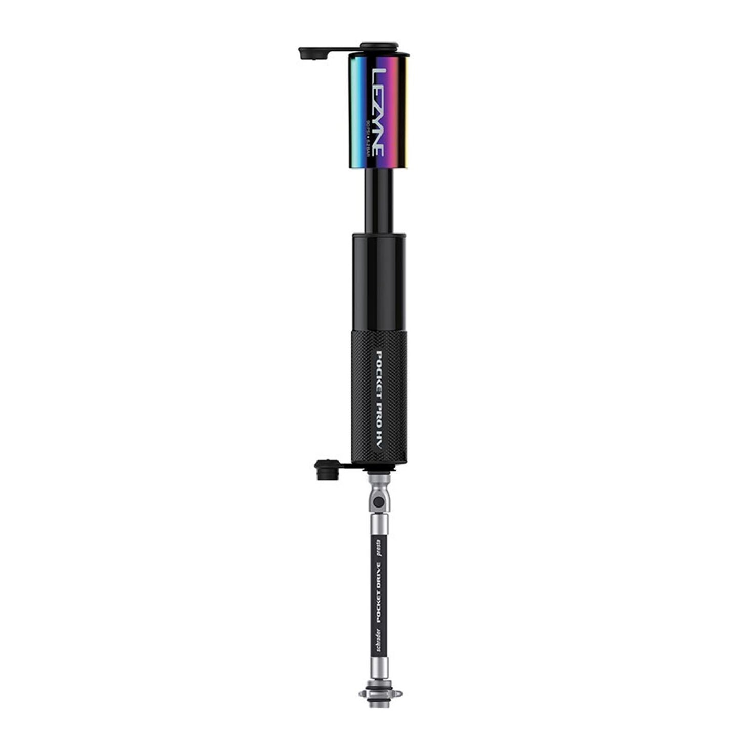 Lezyne Pocket Drive HV Bike Pump 147mm 90psi - Multicolor [MPN: 1-MP-PKDRHVP-V104]_1129649