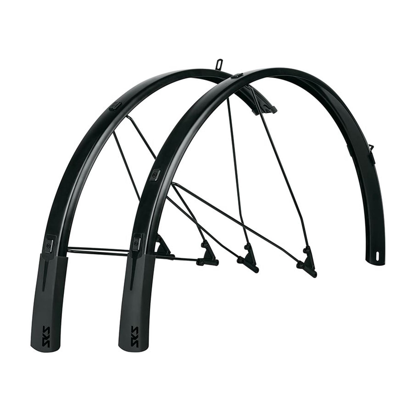 SKS Germany B46 Bluemels Style Fender - 700C 37mm - Black - Set [MPN: 11832]_1129891