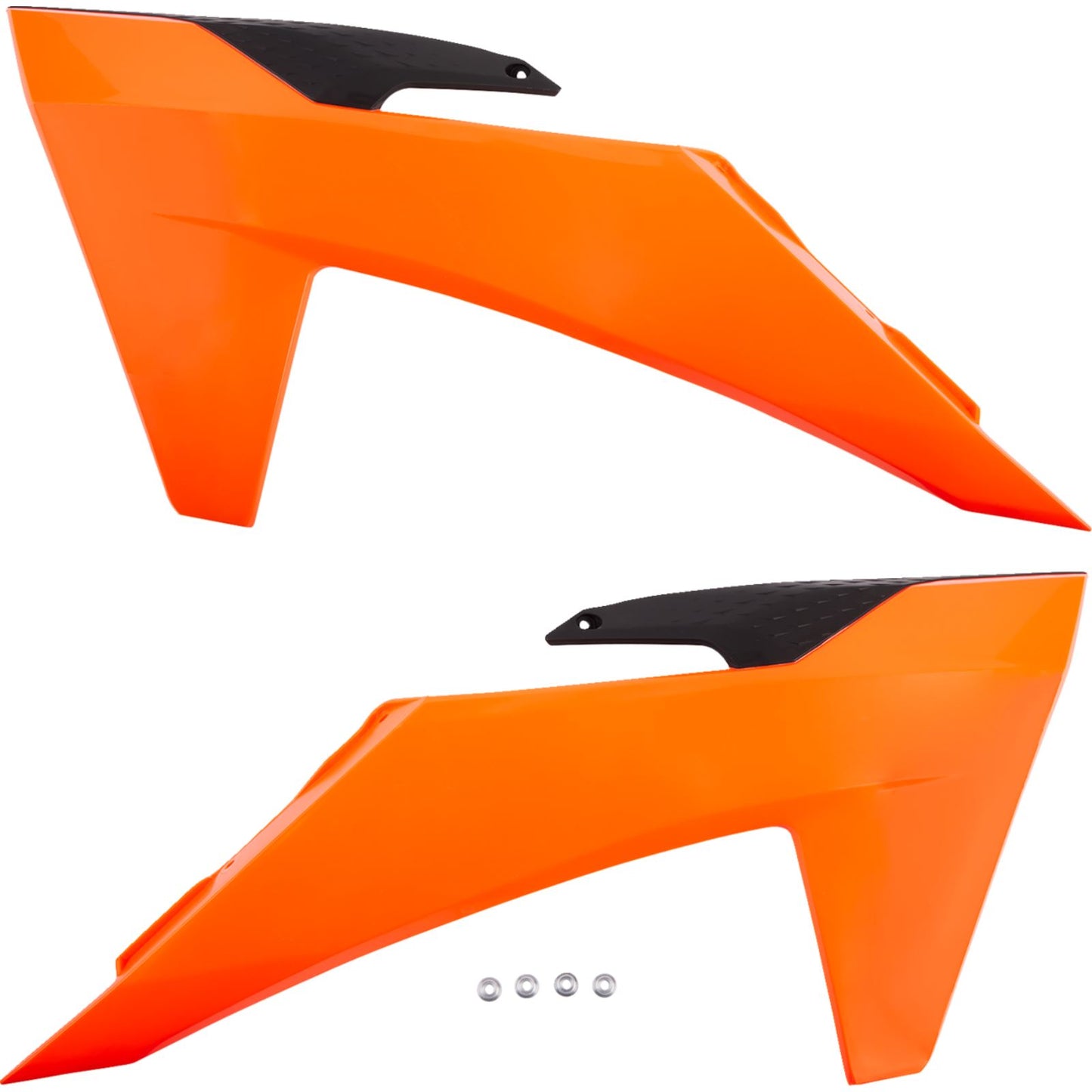 UFO Plastics Radiator Covers - Fluorescent Orange for KTM [MPN: KT05011#FFLU]_1170784