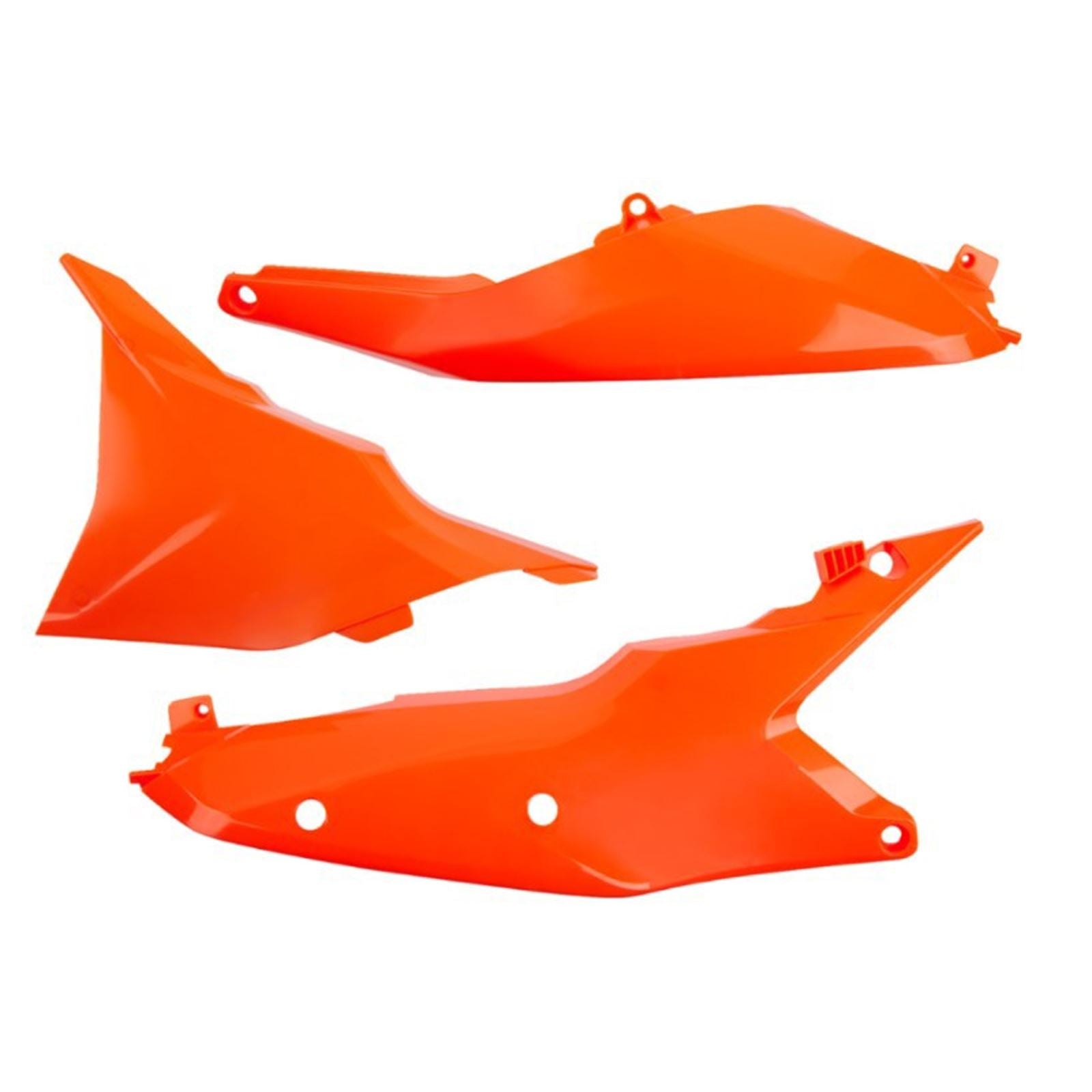 UFO Plastics Side Panels for KTM SX-SX-F - Fluorescent Orange [MPN: KT05012#FFLU]_1170610
