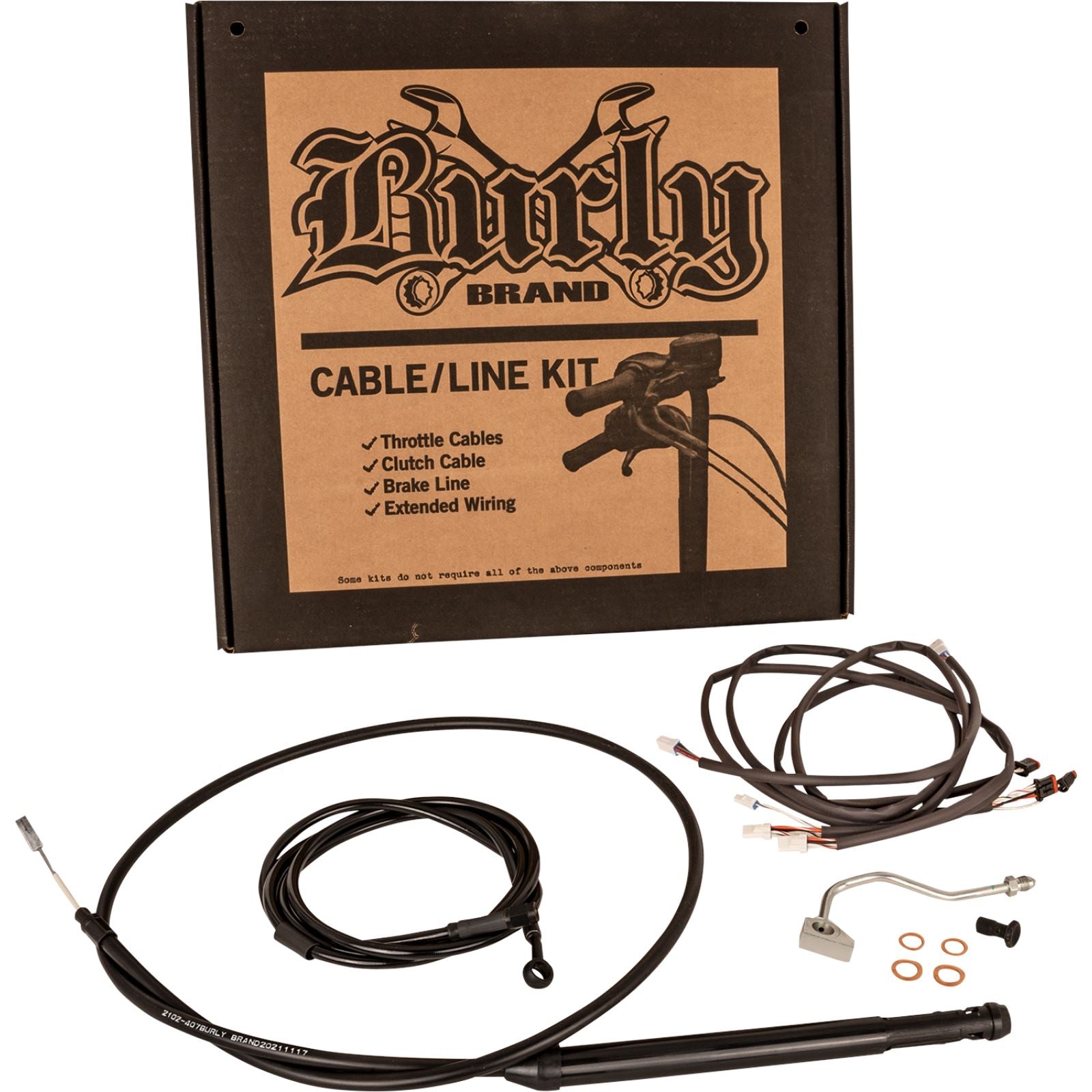 Burly Brand Control Kit - Gorilla Ape Hanger - 16" - Black B30-1309_1148095