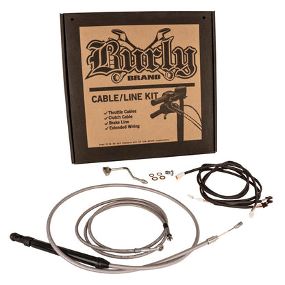 Burly Brand Control Kit - Gorilla Ape Hanger - 14" - Stainless Steel B30-1311_1167516