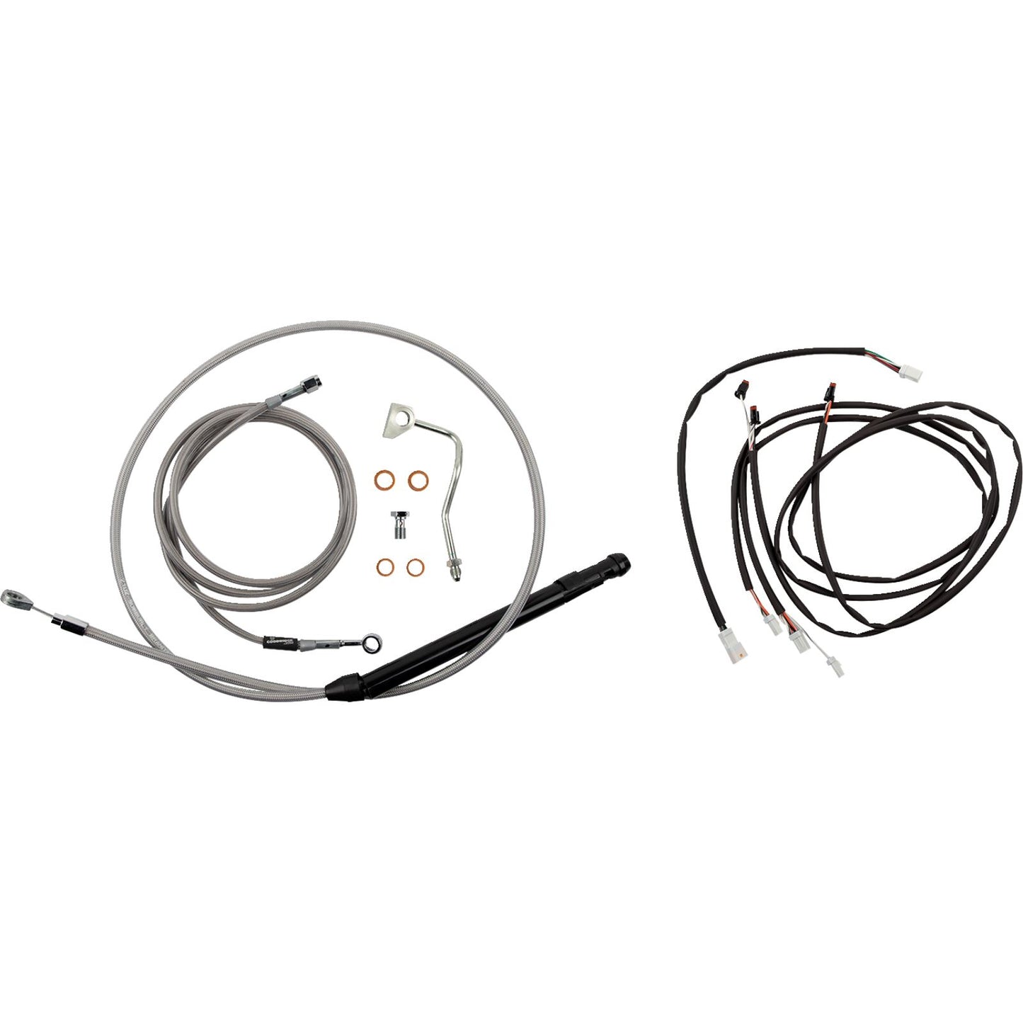 Burly Brand Control Kit - Gorilla Ape Hanger - 14" - Stainless Steel B30-1311_1158523