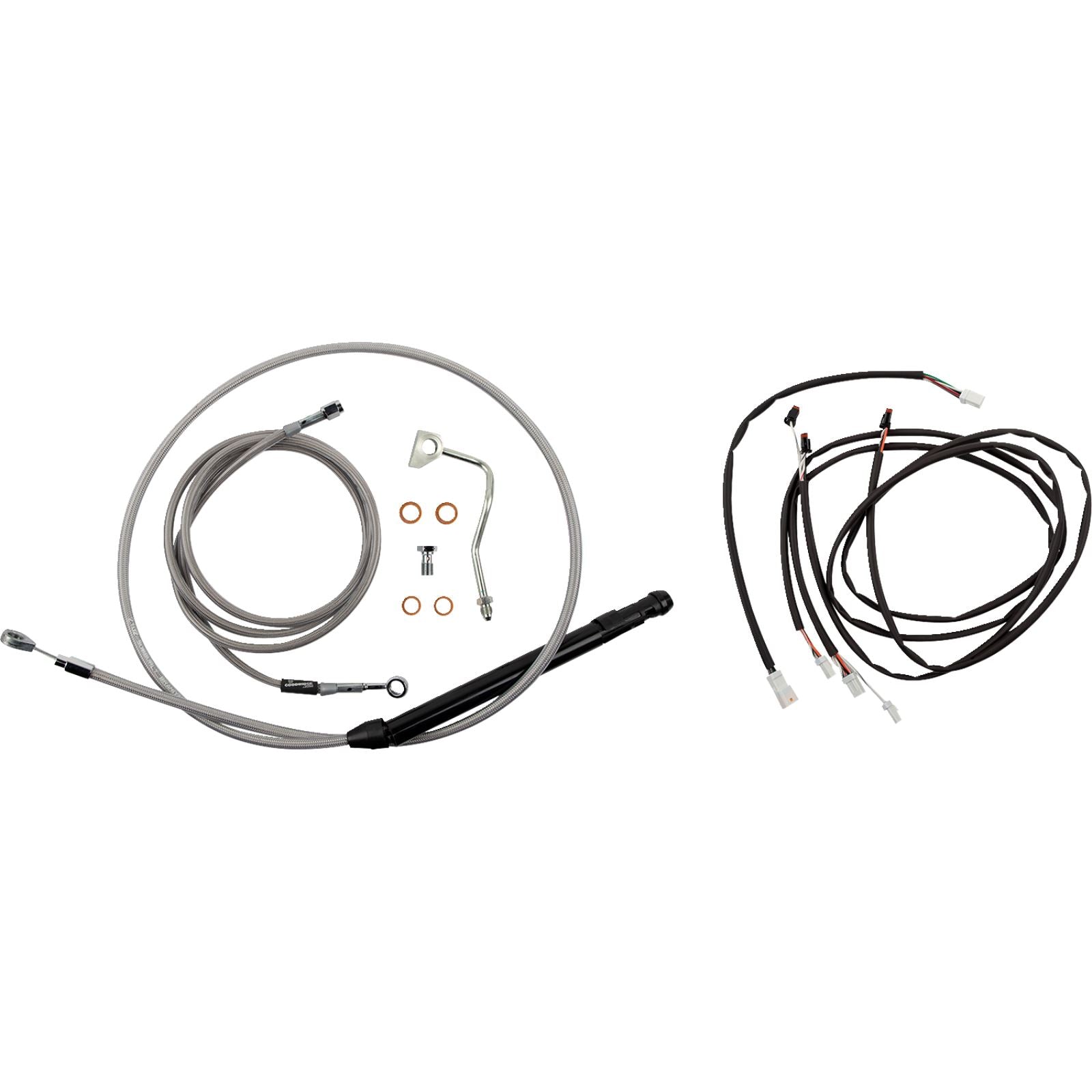 Burly Brand Control Kit - Gorilla Ape Hanger - 14" - Stainless Steel B30-1311_1158523
