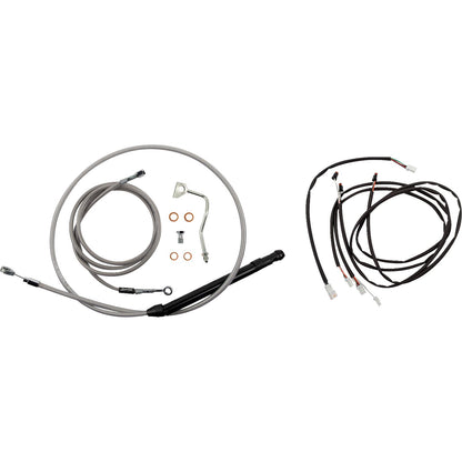Burly Brand Control Kit - Gorilla Ape Hanger - 14" - Stainless Steel B30-1311_1158523