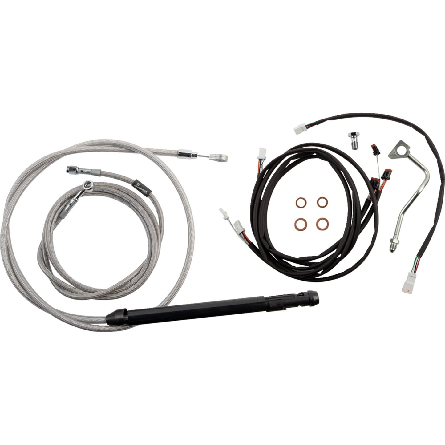 Burly Brand Control Kit - Gorilla Ape Hanger - 18" - Stainless Steel B30-1313_1165074
