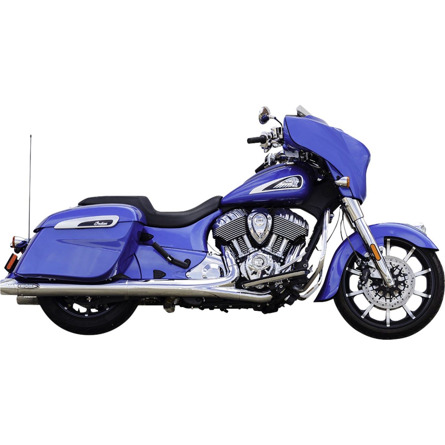 S&S Cycle 4" Broadhead Slip-On Mufflers - Fishtail - Chrome 550-1077_1139015
