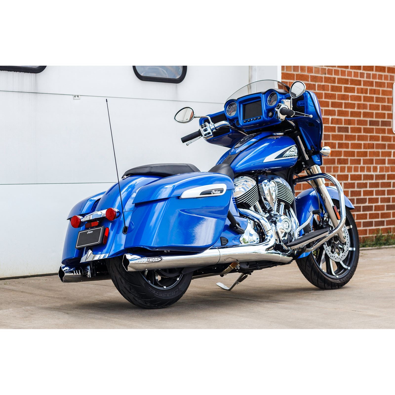 S&S Cycle 4" Broadhead Slip-On Mufflers - Fishtail - Chrome 550-1077_1139028