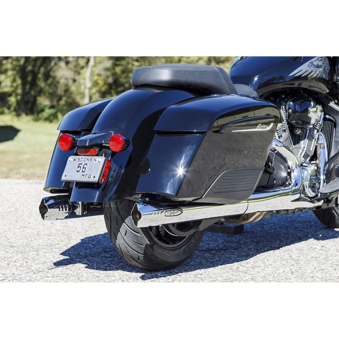 S&S Cycle 4" Broadhead Slip-On Mufflers - Fishtail - Chrome 550-1077_1139016