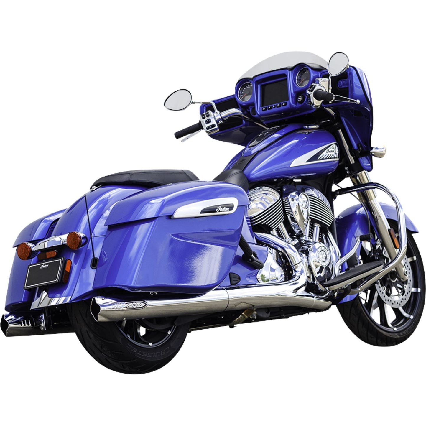 S&S Cycle 4" Broadhead Slip-On Mufflers - Fishtail - Chrome 550-1077_1139020