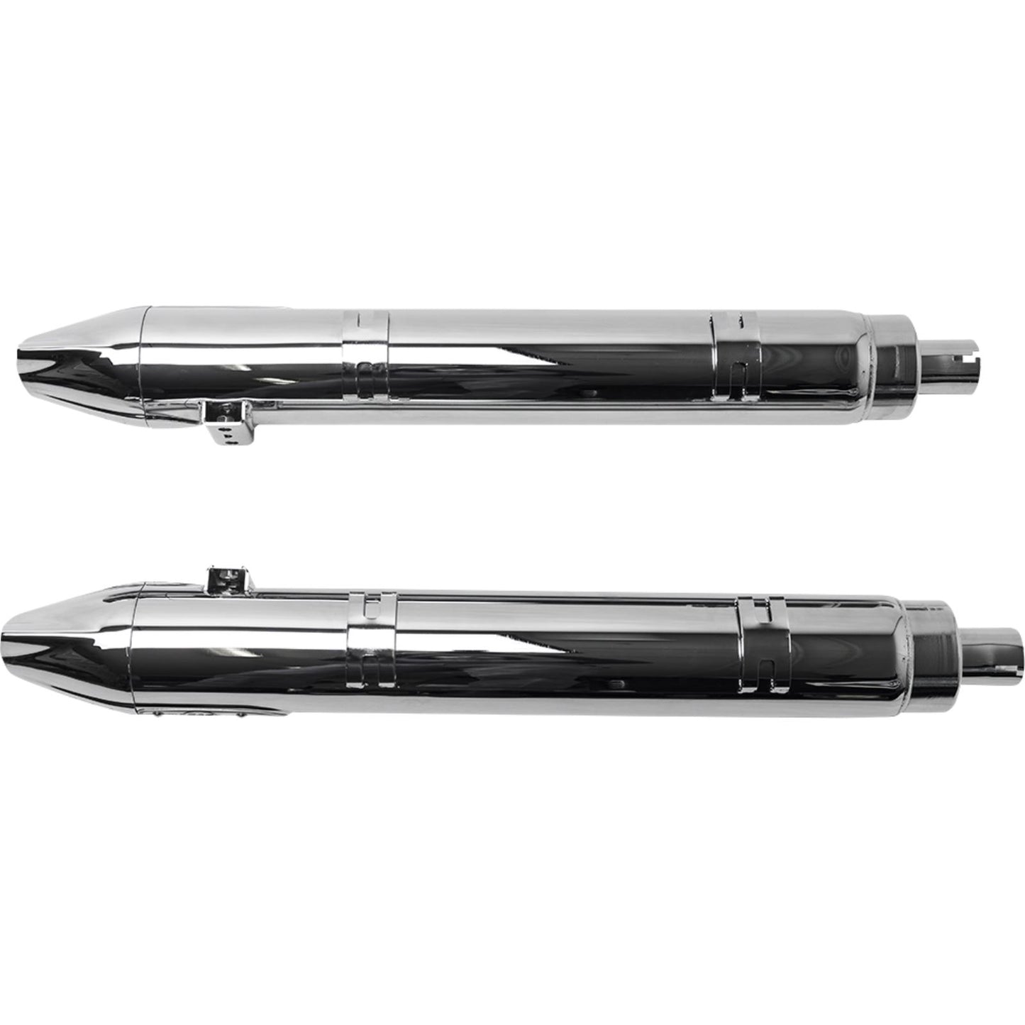 S&S Cycle 4" Broadhead Slip-On Mufflers - Fishtail - Chrome 550-1077_1139023