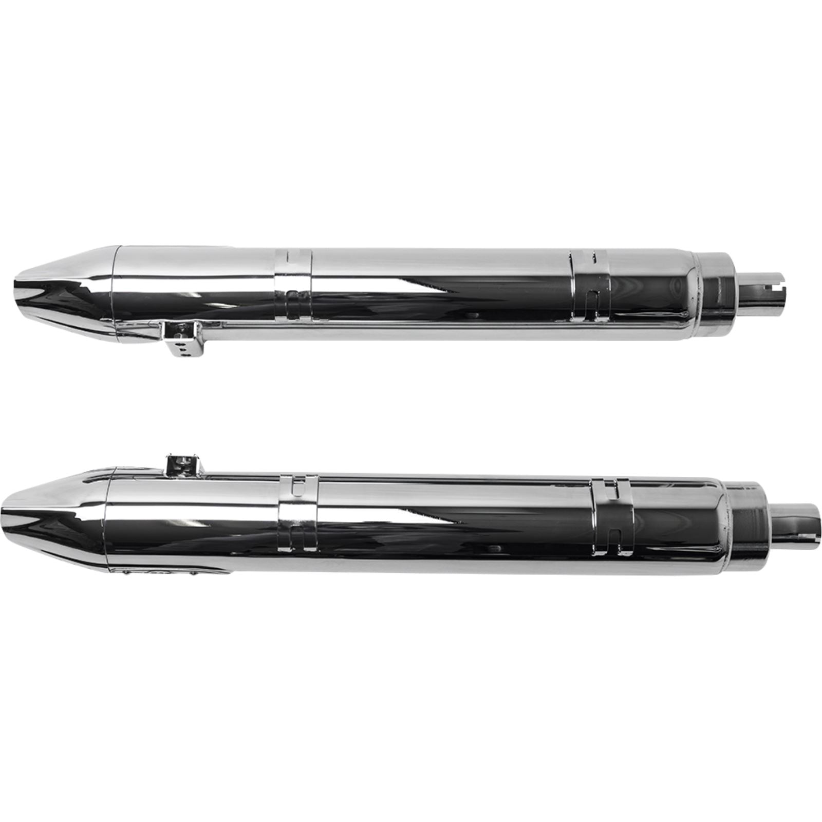 S&S Cycle 4" Broadhead Slip-On Mufflers - Fishtail - Chrome 550-1077_1139023