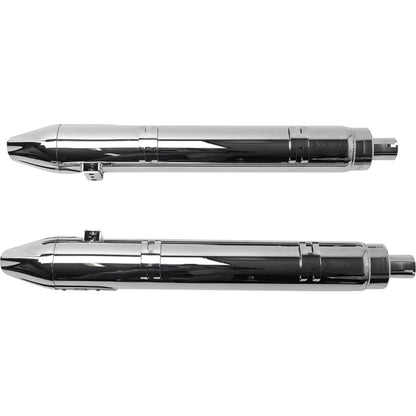 S&S Cycle 4" Broadhead Slip-On Mufflers - Fishtail - Chrome 550-1077_1139023