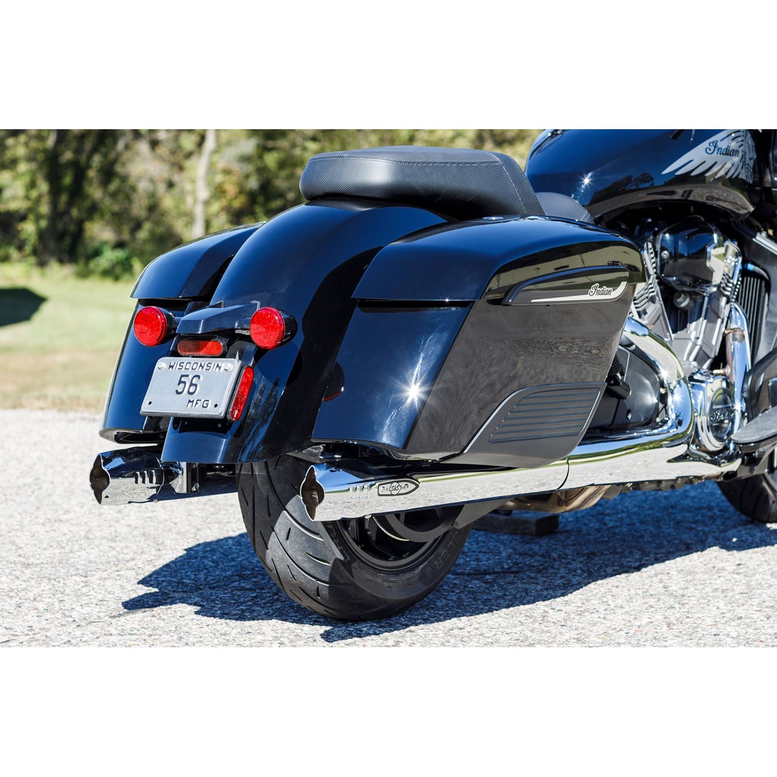 S&S Cycle 4" Broadhead Slip-On Mufflers - Fishtail - Chrome 550-1077_1139024