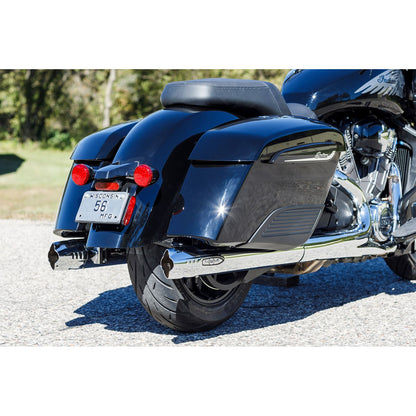 S&S Cycle 4" Broadhead Slip-On Mufflers - Fishtail - Chrome 550-1077_1139024