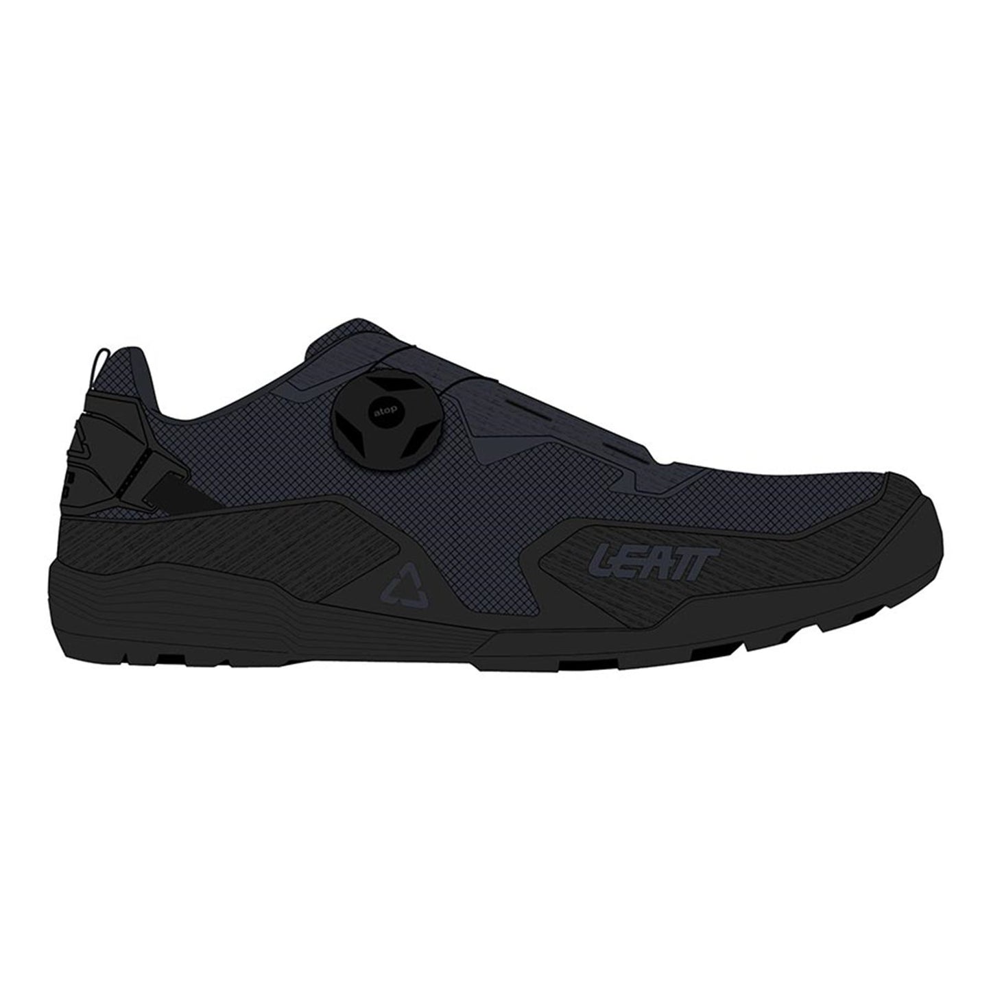 Leatt 6.0 Men MTB Shoes - Stealth - Size 6 [MPN: 3023048150]_1132492