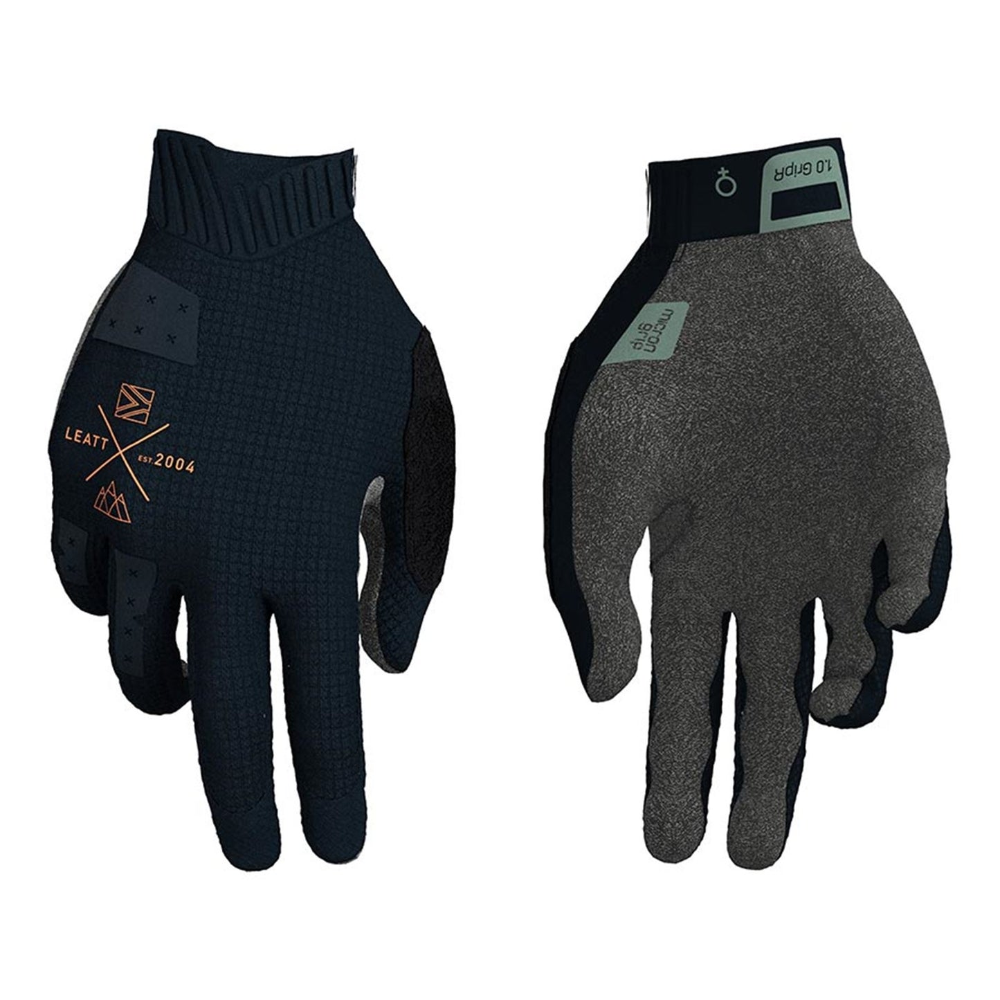Leatt MTB 1.0 GripR Women Full Finger Gloves - Stealth - Medium [MPN: 6023046552]_1132489