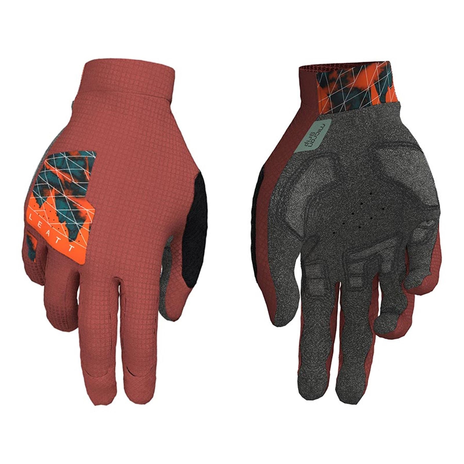 Leatt MTB 1.0 Men Full Finger Gloves - Lava - Small [MPN: 6023046000]_1132445