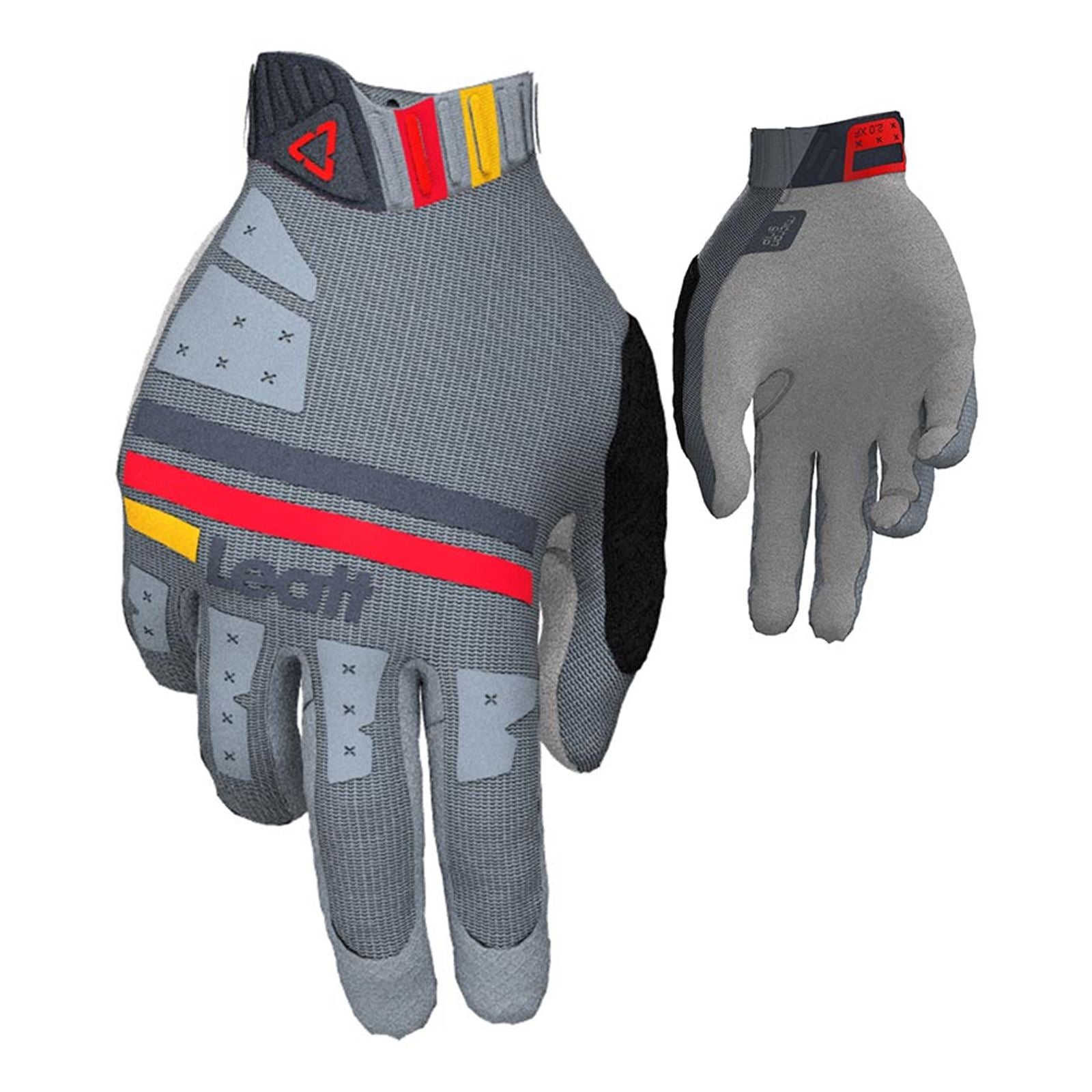 Leatt MTB 2.0 X-Flow Men Full Finger Gloves - Titanium - Small [MPN: 6023045550]_1132463