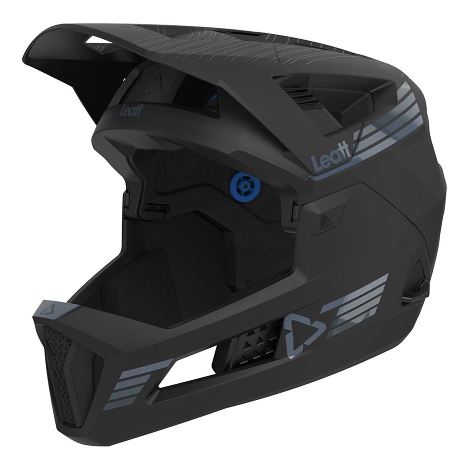 Leatt MTB Enduro 4.0 Men Full Face Helmet - Stealth - Small 51-55cm [MPN: 1023014450]_1132539