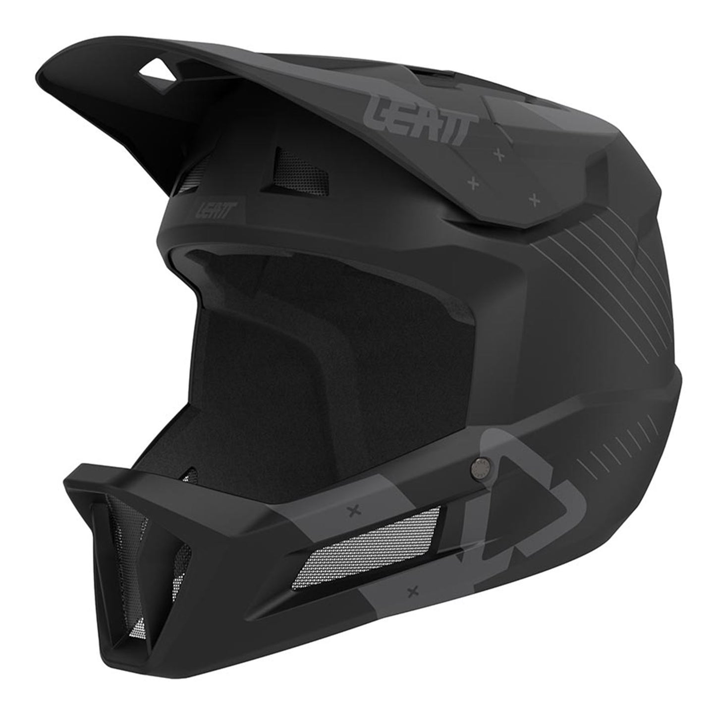 Leatt MTB Gravity 2.0 Men Full Face Helmet - Stealth - XS 53-54cm [MPN: 1023013950]_1132570