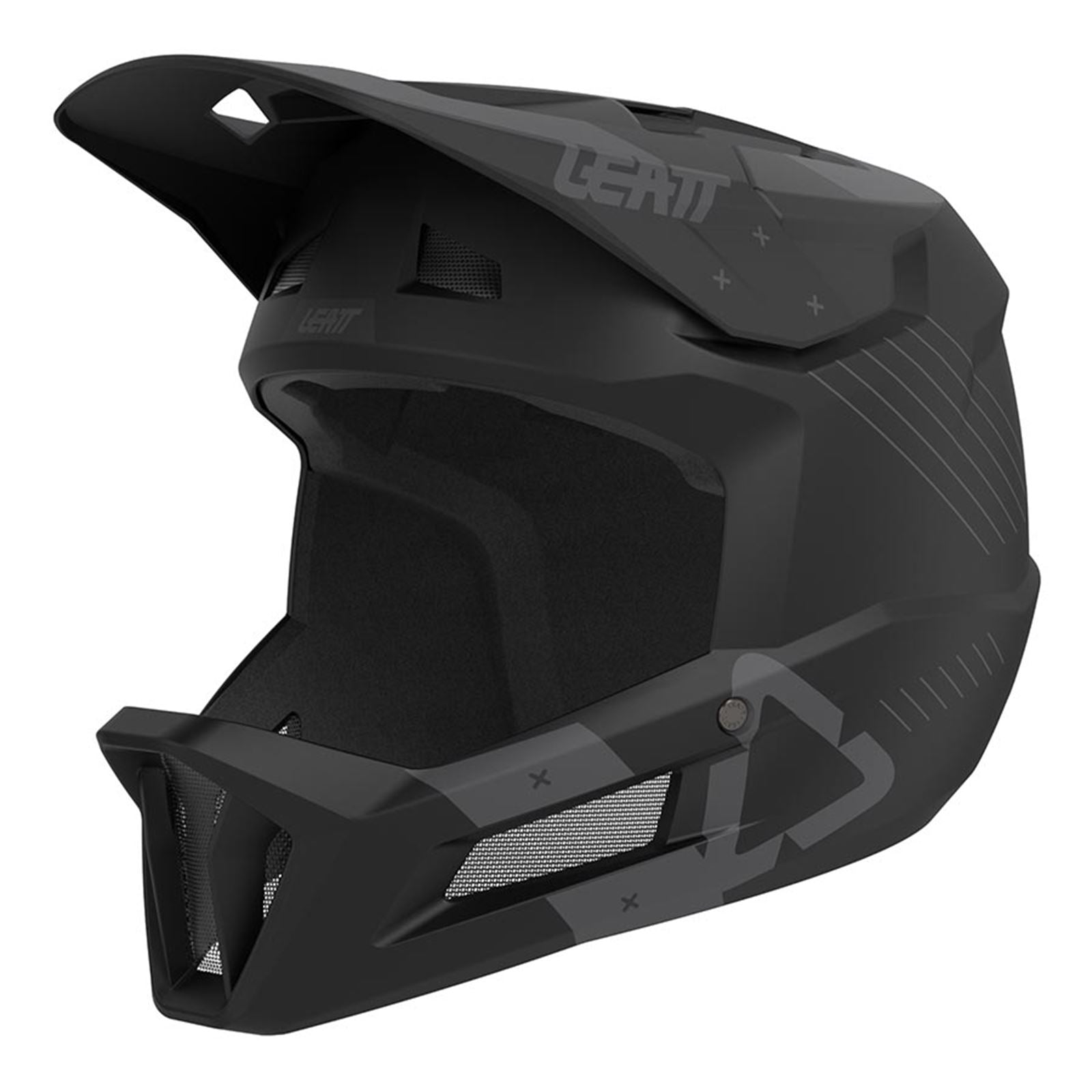 Leatt MTB Gravity 2.0 Men Full Face Helmet - Stealth - XS 53-54cm [MPN: 1023013950]_1132570