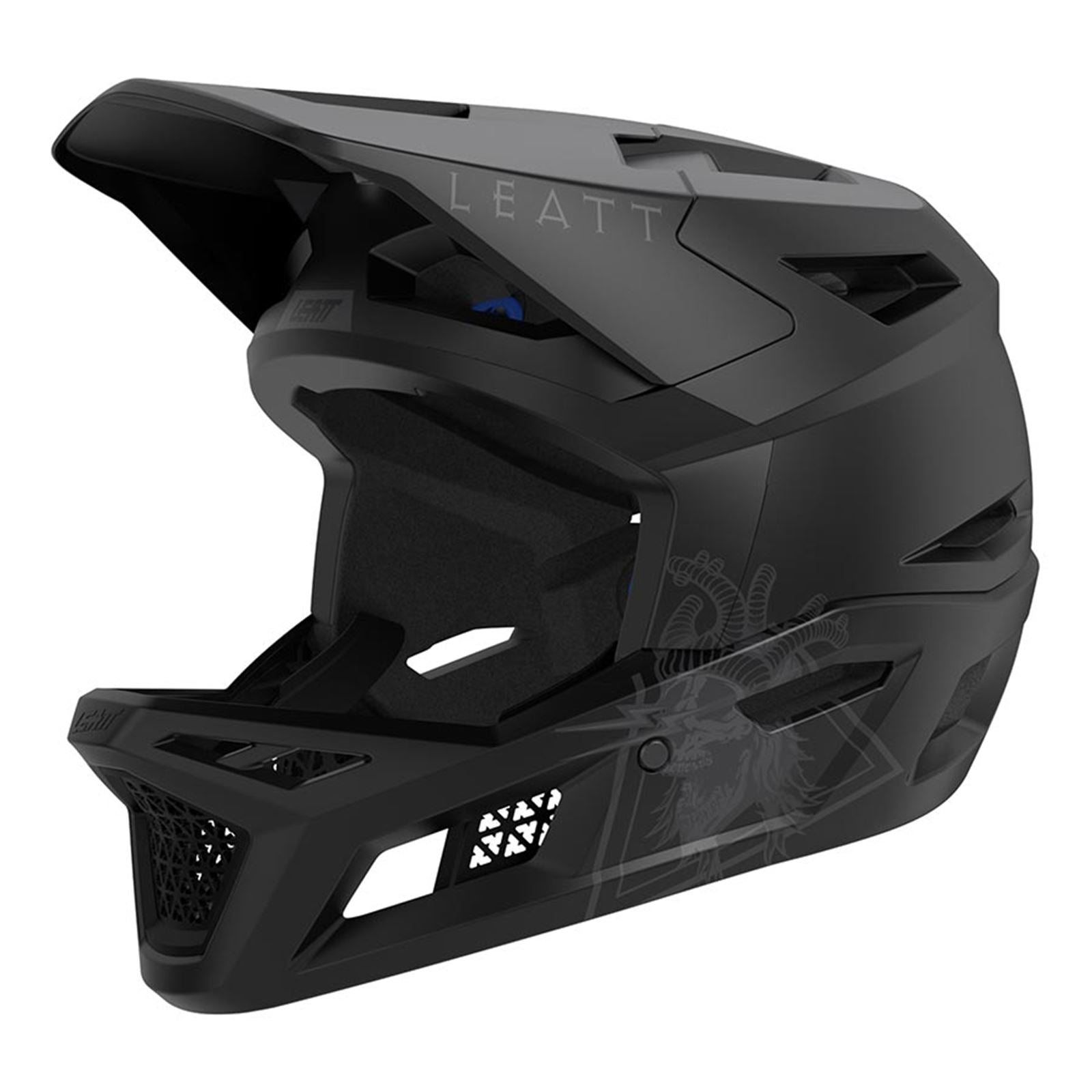 Leatt MTB Gravity 4.0 Men Full Face Helmet - Stealth - Small 55-56cm [MPN: 1023013700]_1132584