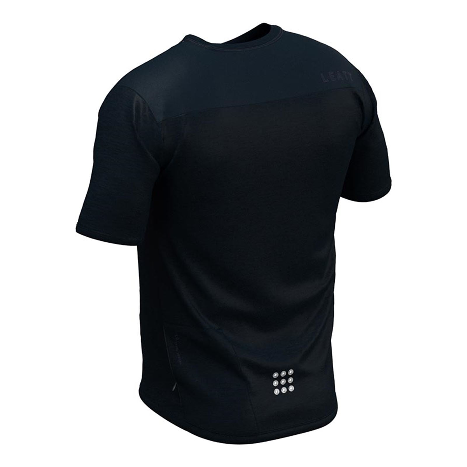 Leatt MTB Trail 1.0 Men's Jersey - Black - XS [MPN: 5023038650]_1132706