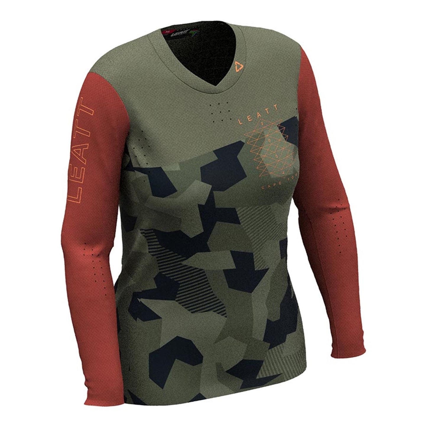 Leatt MTB Gravity 4.0 Women's Jersey - Camo - Large [MPN: 5023039553]_1132878