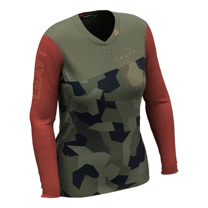 Leatt MTB Gravity 4.0 Women's Jersey - Camo - XL [MPN: 5023039554]_1132880