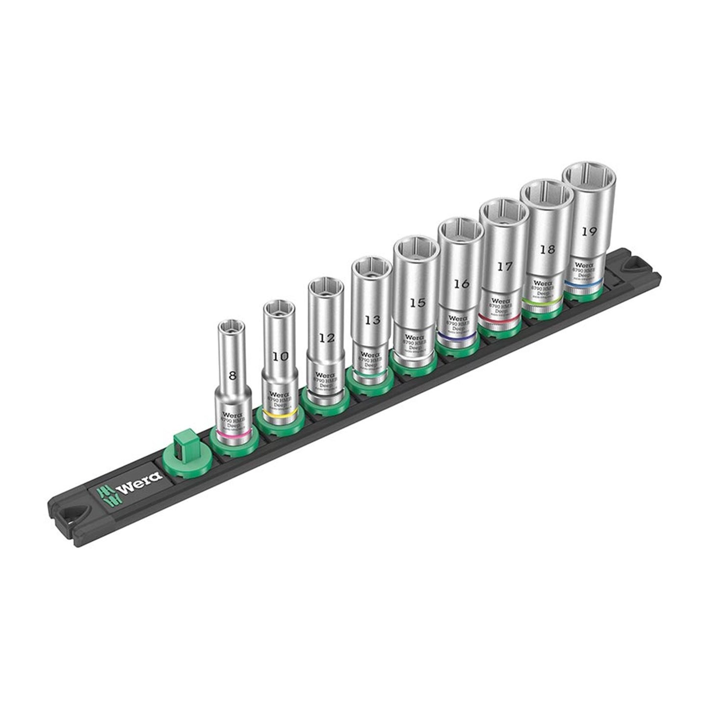 Wera 8790 HMB: Metric 3/8'': 8 10 12 13 15 16 17 18 19mm Set [MPN: 05005440001]_1133861