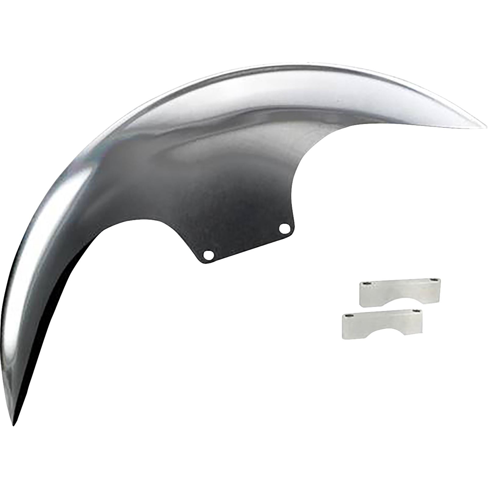 Paul Yaffe's Bagger Nation Cafe Front Fender - 21" - Satin Spacers for Harley-Davidson [MPN: CAFE-21-13E-S]_1136163