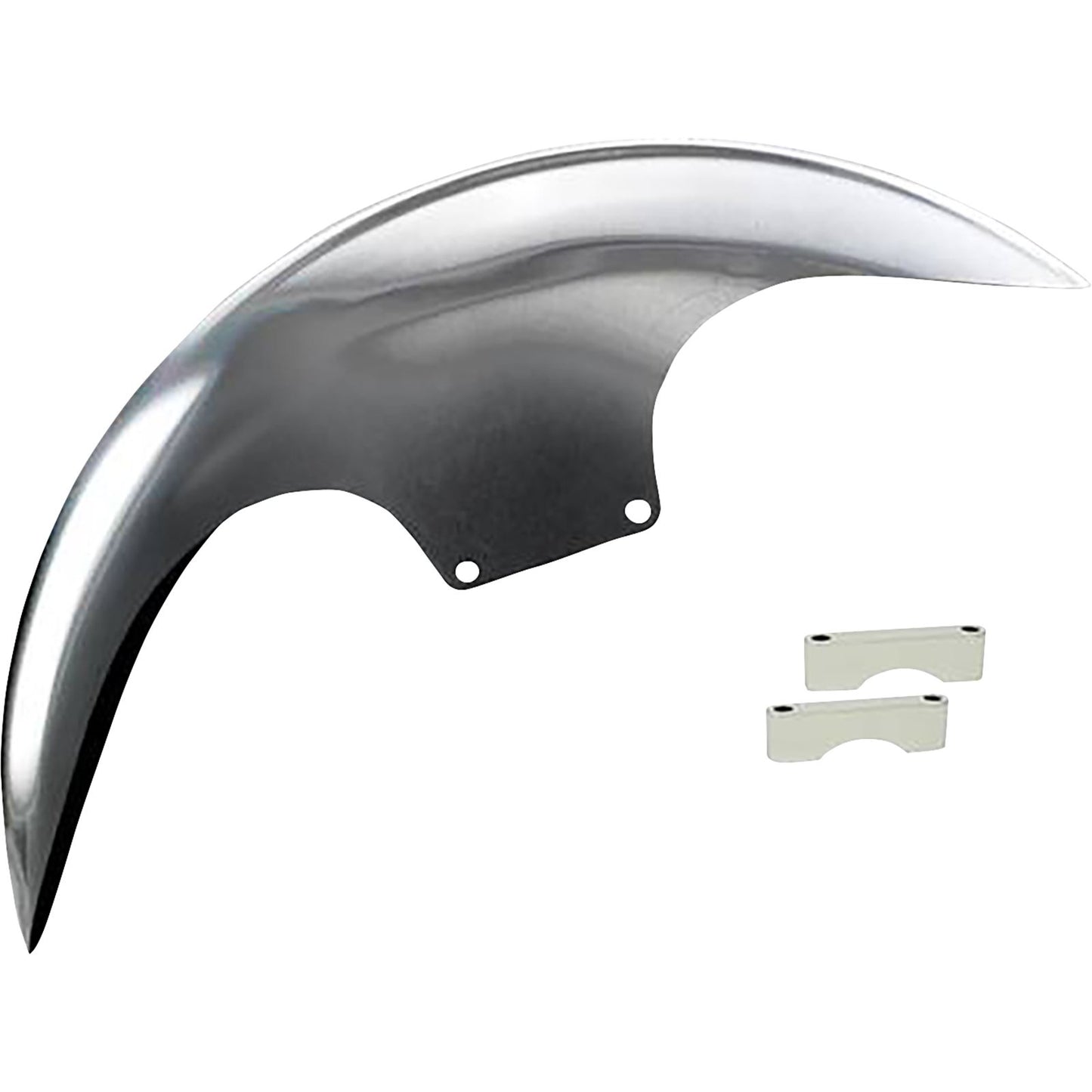 Paul Yaffe's Bagger Nation Cafe Front Fender - 21" - Chrome Spacers for Harley-Davidson [MPN: CAFE-21-13E-C]_1136160